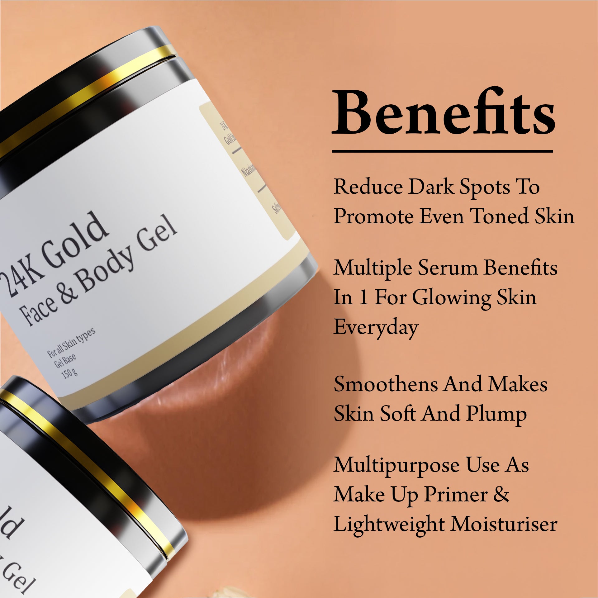 24K Gold Face & Body Gel benefits
