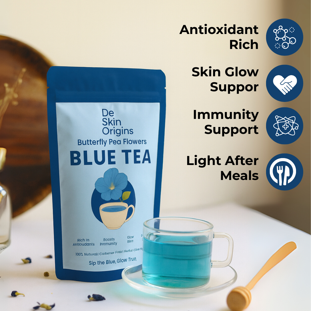 De Skin Origins Blue Tea – Butterfly Pea Flowers (60 cups)