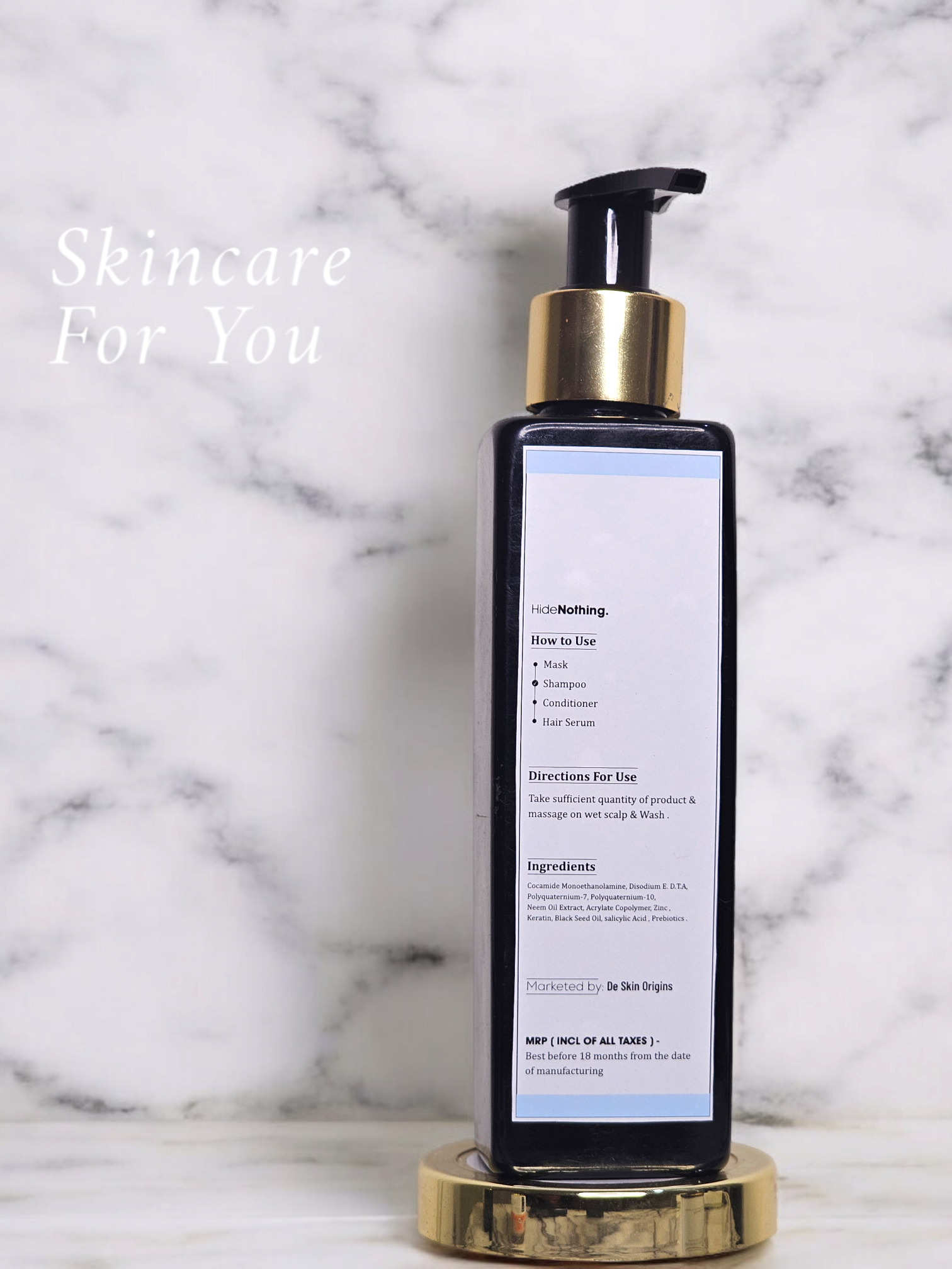 Hair shampoo for dandruff prevention