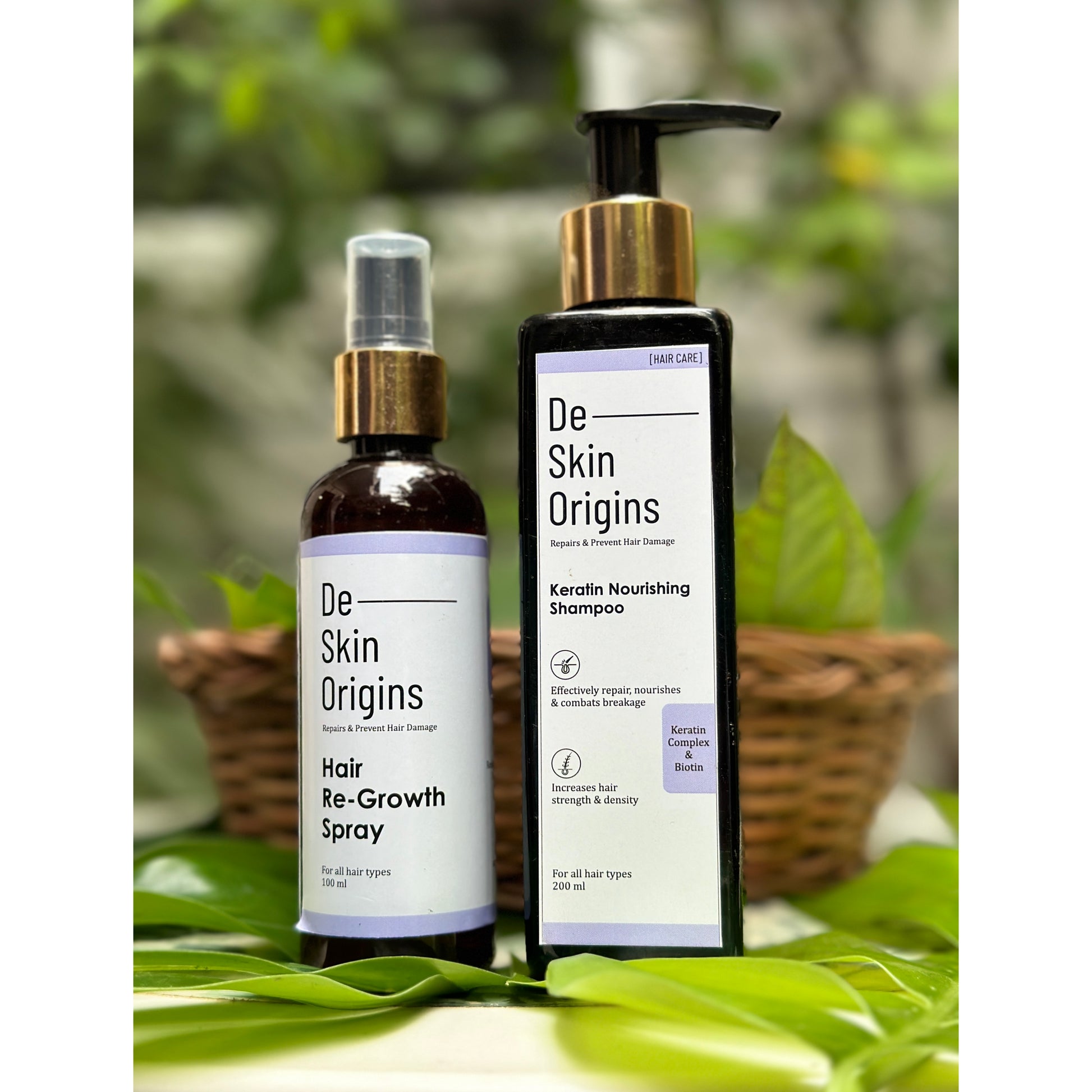 hair growth serum with keratin shampoo